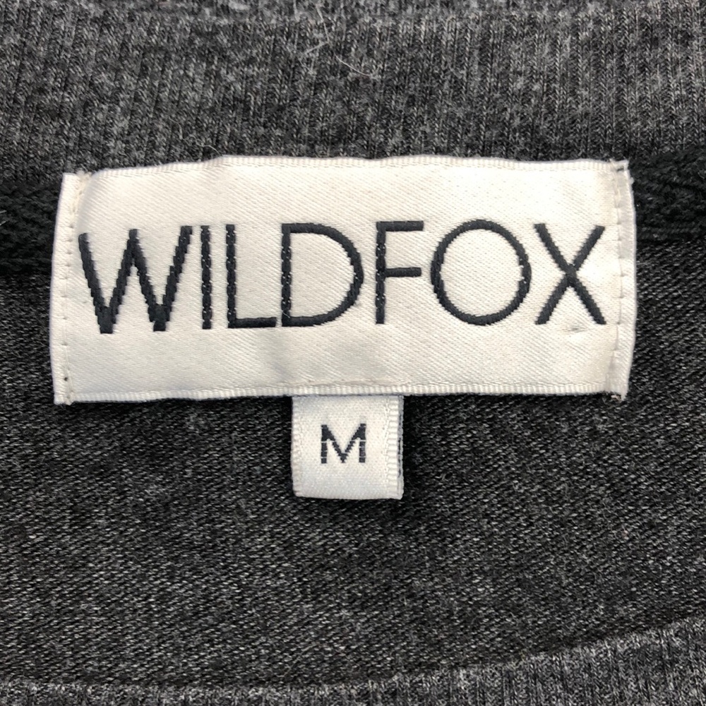Wildfox Grey Paw Print Short Sleeve Sweater - Picture 5 of 7